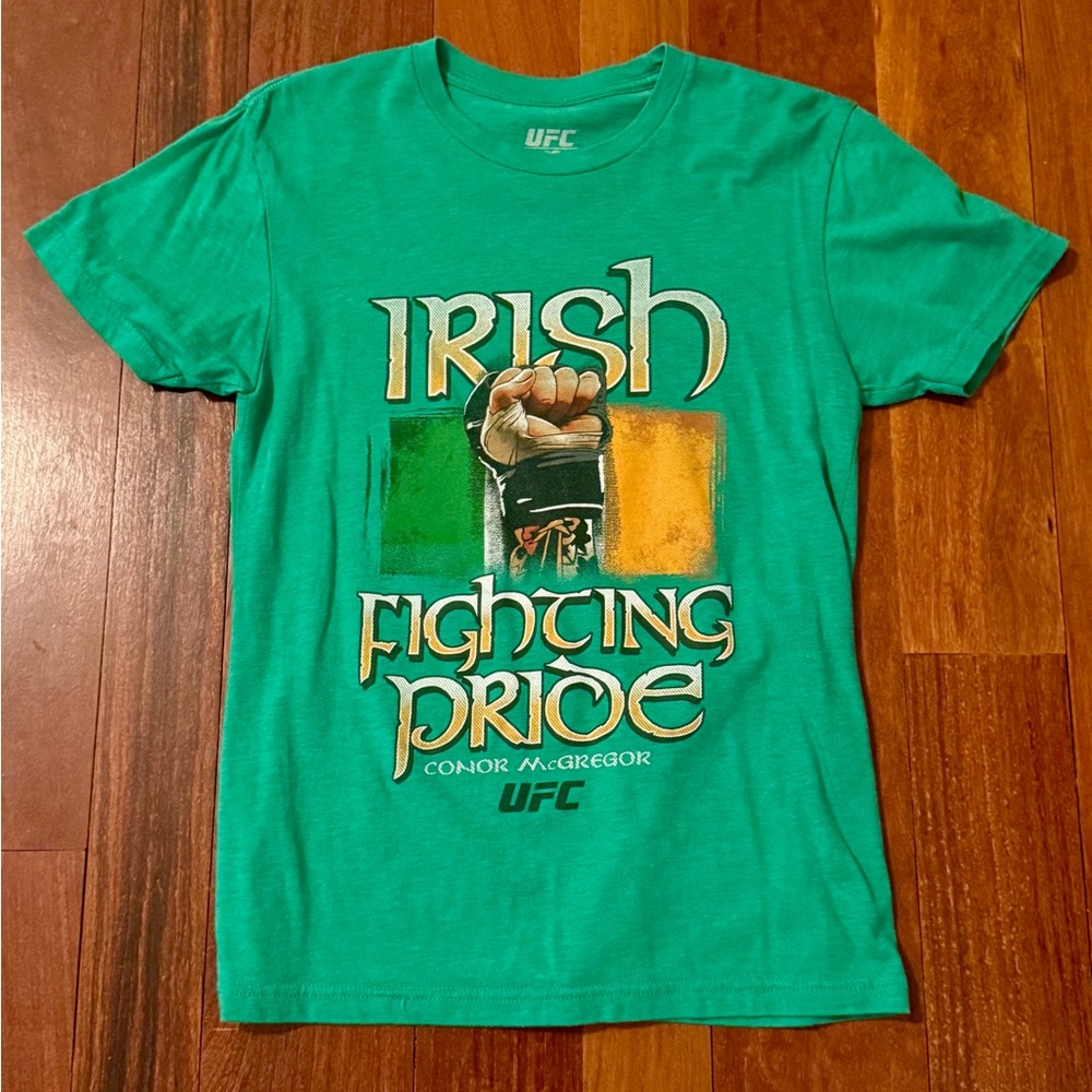 UFC Conor McGregor Green Irish ☘️ Pride Tee-New w/o tags